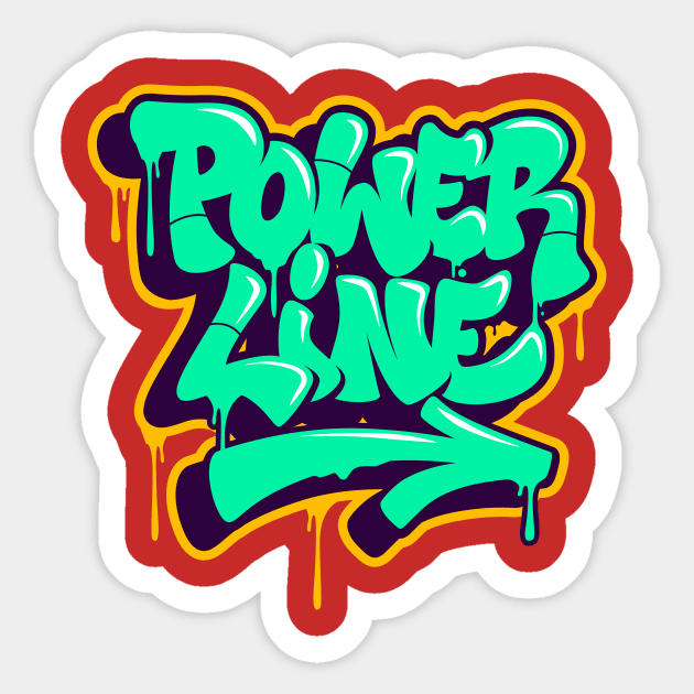 POWER LINE Sticker by betoguere